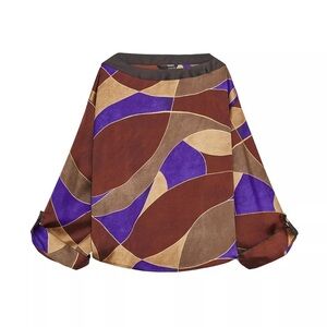 Zara PRINTED SATIN SHIRT
MULTICOLORED 0/8705/155/